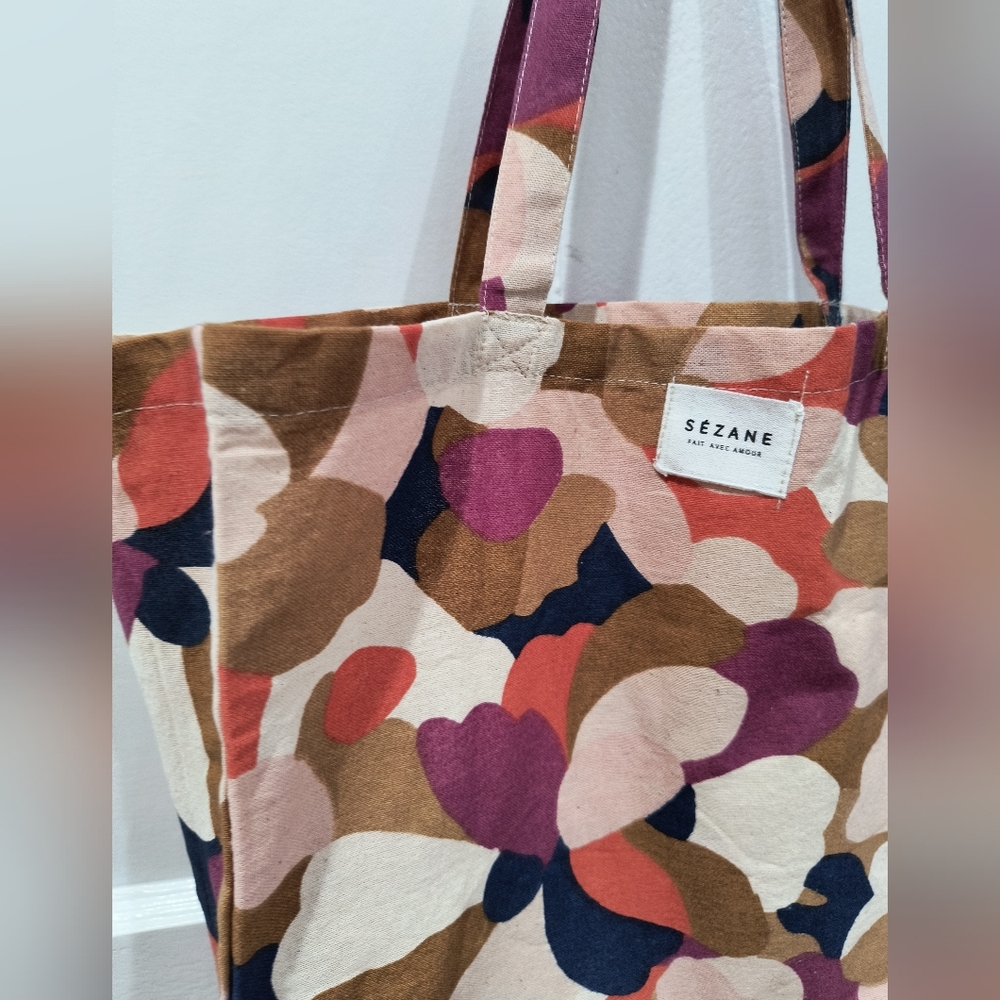 Sézane Demain Tote Bag- Printed Inès - Picture 4 of 6